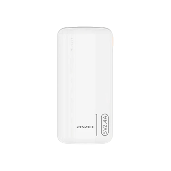 Awei P20K Dual Output 2.4A Slim Power Bank - 10000mAh