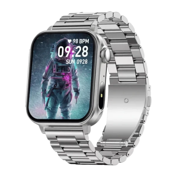 Colmi P80Type C Charger Amoled Display Dual Strap Smartwatch (Steel Strap)