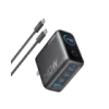 Anker Zolo 140W 4-Port Multi Device Charging GaN Power Adapter With Type-C Cable