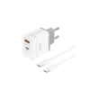 FONENG EU61 30W Dual Port Charger Adapter with Type-C Cable