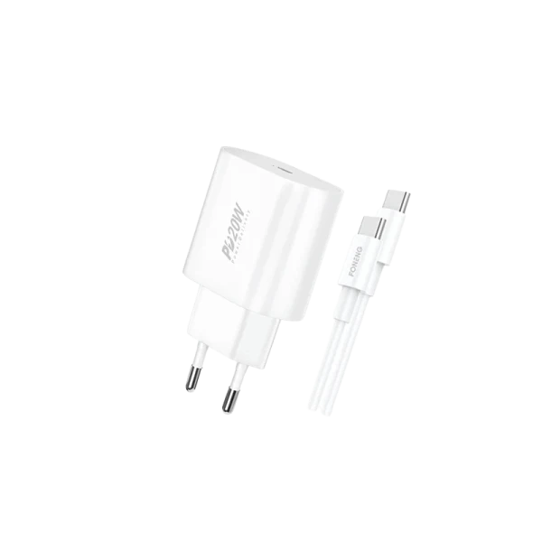 FONENG EU39 PD 20W Quick Charger with Type-C to Type-C Cable