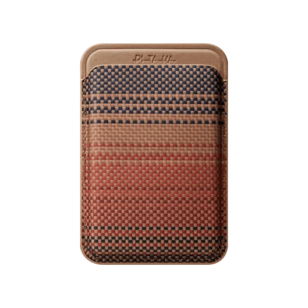 Magnetic Woven Wallet · Sunset
