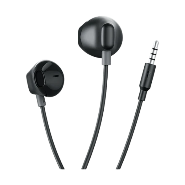 Oraimo Half In-Ear Wired 3.5mm Jack Black Earphone