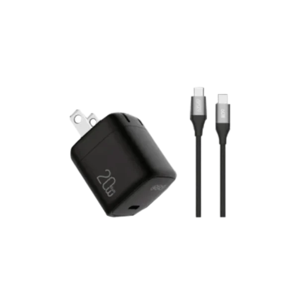 QCY 20W Type-C Charger Adapter With Type-C Cable (CK02-MG)