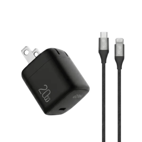 QCY CK03-MG 20W Charger with Type-C to Lightning Cable