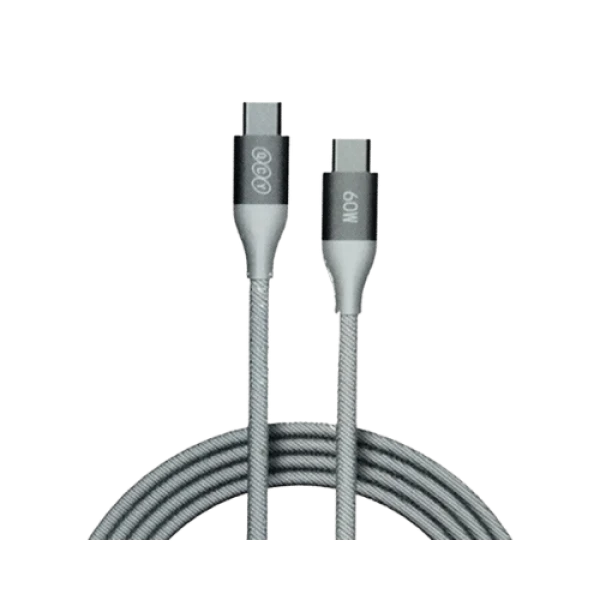 Qcy DC21 60W Super Fast charger Bradied USB C-C Datacable