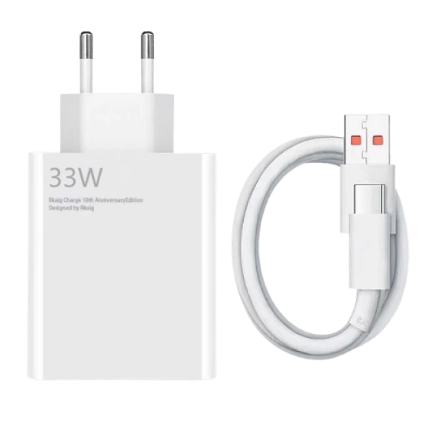 Xiaomi 33W USB Charger & Cable C- White