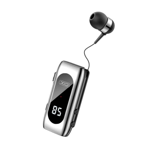 XO BE37 Clip On Bluetooth Headset with Digital Display
