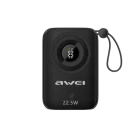 Awei P23K 10000mAh Digital Display Mini Power Bank