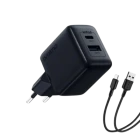 Oraimo Cannon 18D 18W Dual Port Fast Charger Kit with USB-C Cable (OCW-5183E+C53)