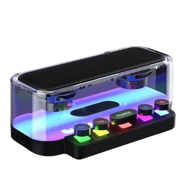 Z6 10W Transparent wireless Bluetooth Speaker (RGB Subwoofer HiFi LED)